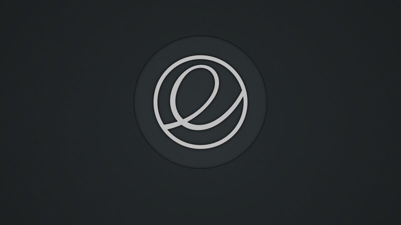 White Logo on Dark Background — Black, Minimalist