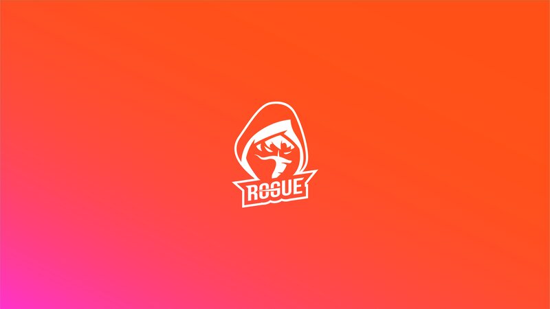 White Logo on Gradient — Orange, Vibrant, Vector Art, Text