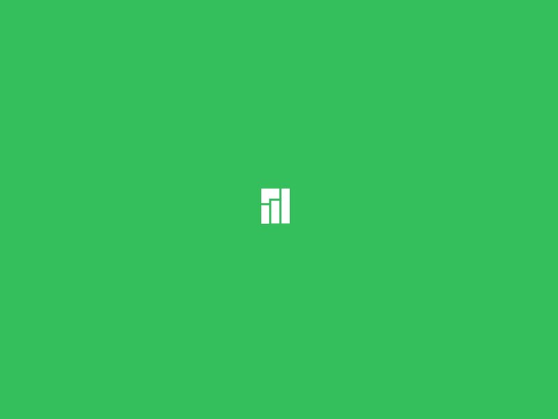 White Logo on Green — Neutral, Minimalist