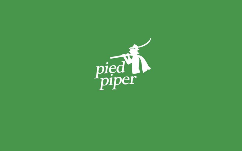 White Logo on Green