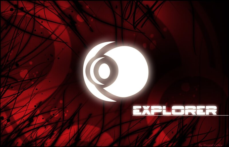 White Logo on Red Background — Dramatic