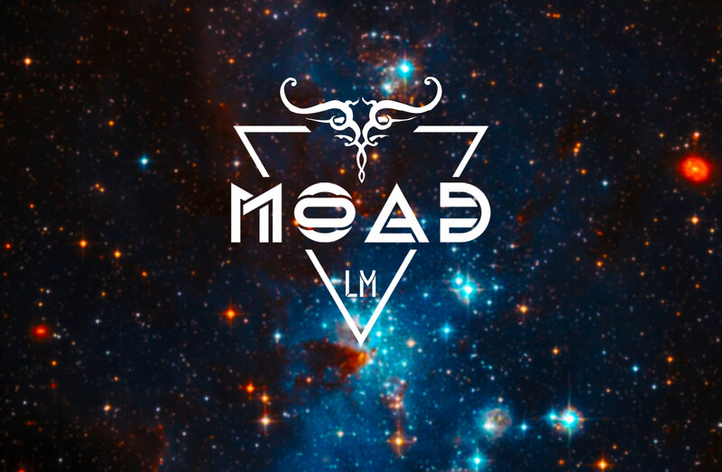White Logo on Space Background