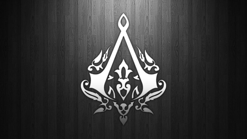 White Logo on Wood