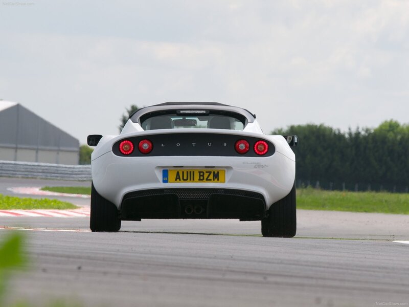 White Lotus Elise on a racetrack