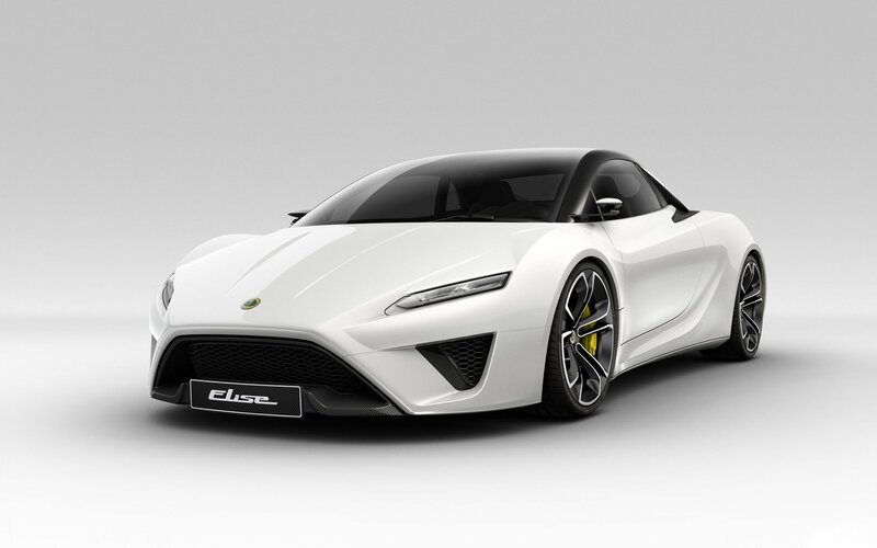 White Lotus Elise sports car