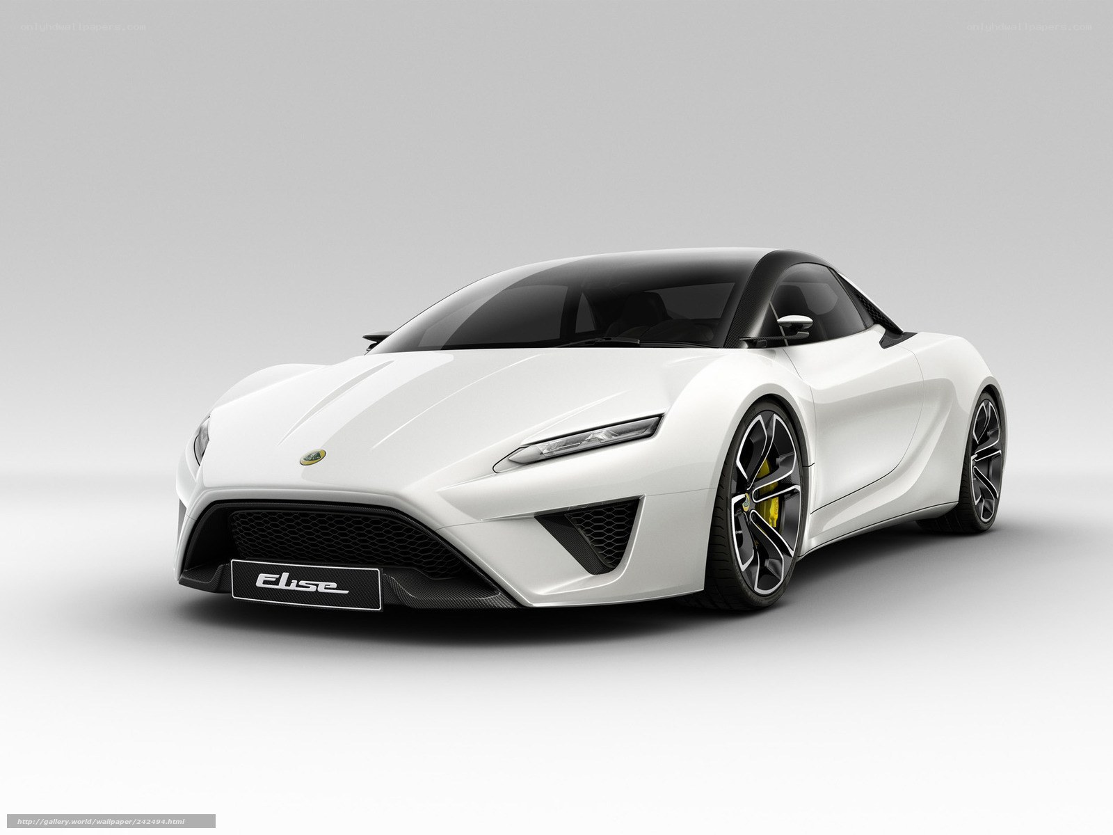 White Lotus Elise sports car