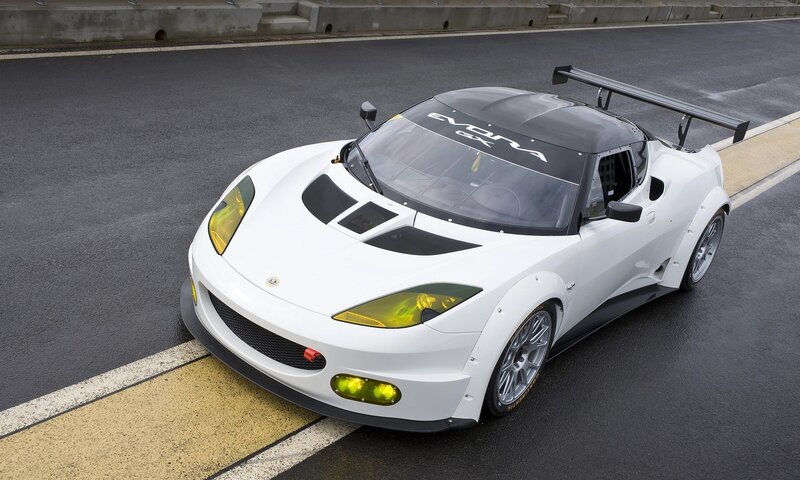 White Lotus Evora GT4 race car