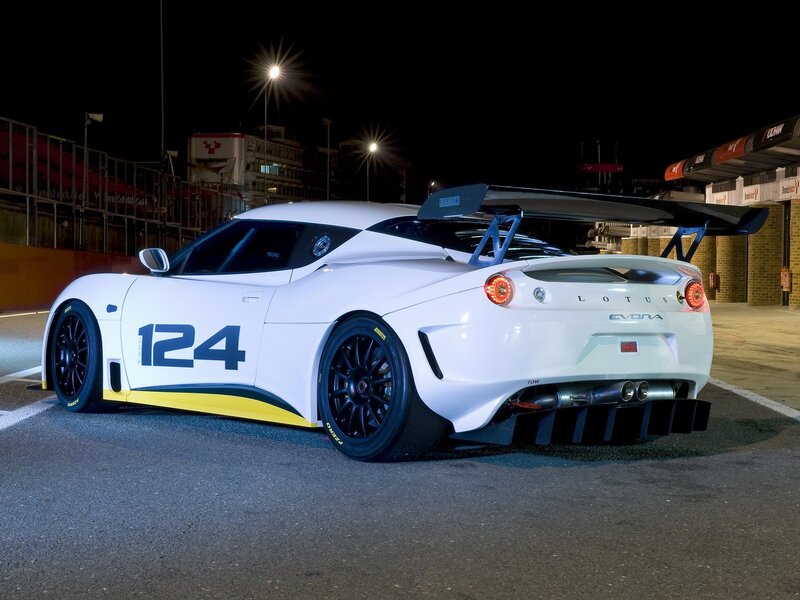 White Lotus Evora GT4 race car