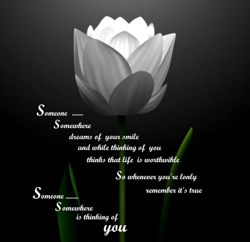 White Lotus Flower — Black, Melancholic