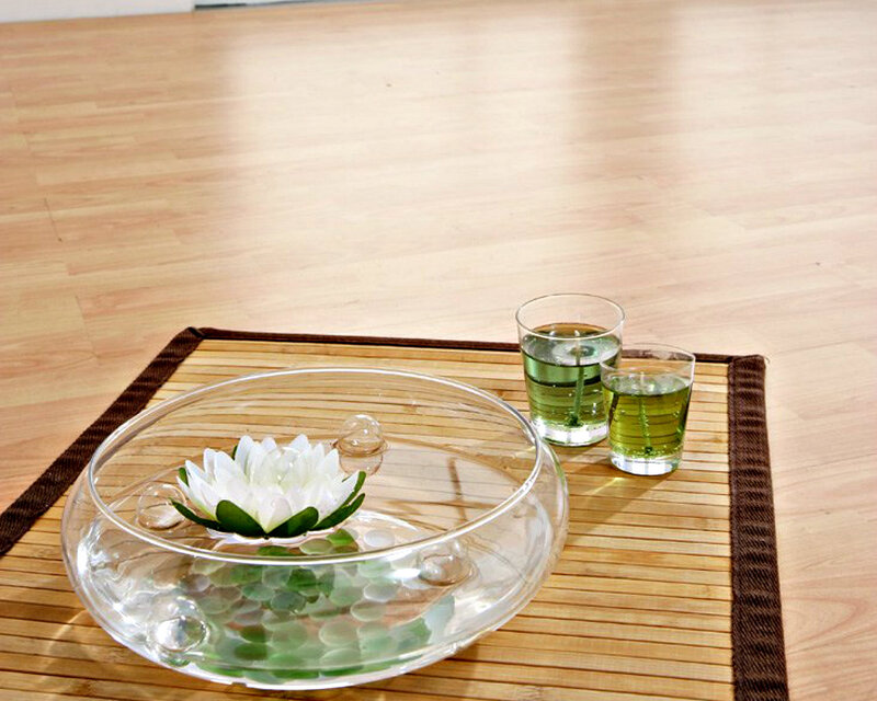 White Lotus Flower in Bowl