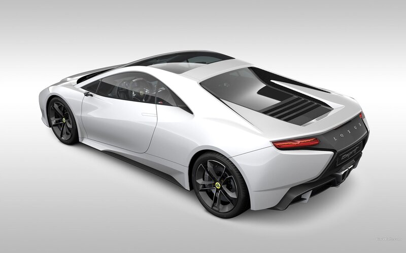 white lotus sports car