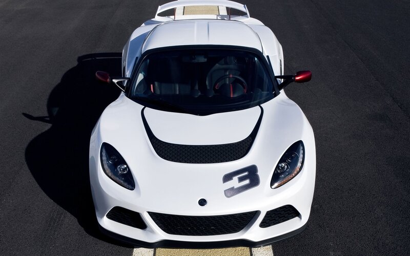 white lotus sports car