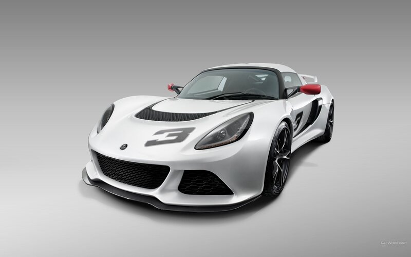 white lotus sports car