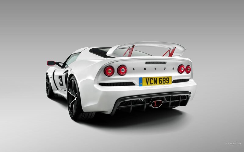 white lotus sports car