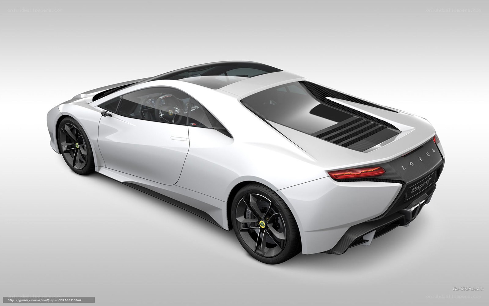 White Lotus sports car