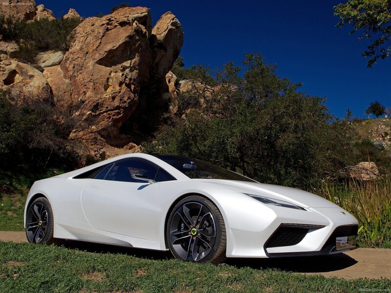 White Lotus sports car
