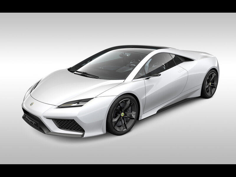 White Lotus sports car
