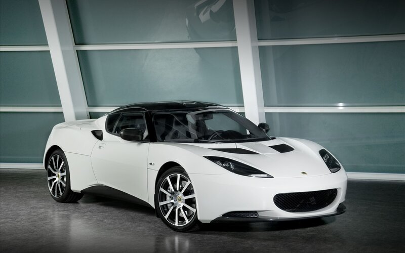 White Lotus sports car