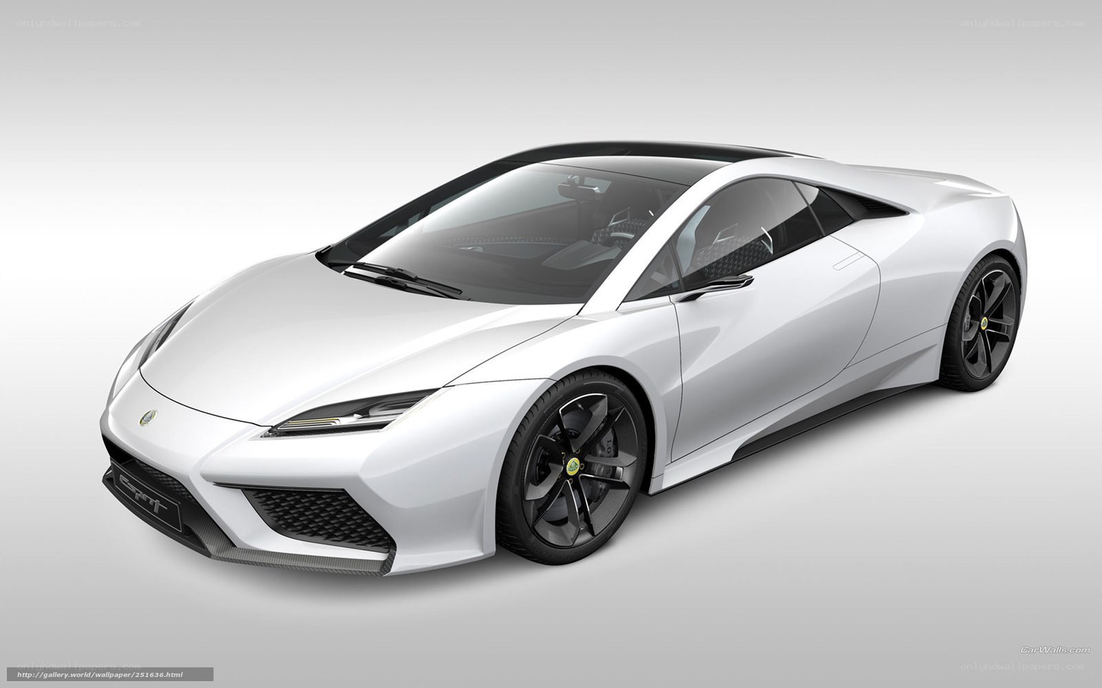 White Lotus sports car