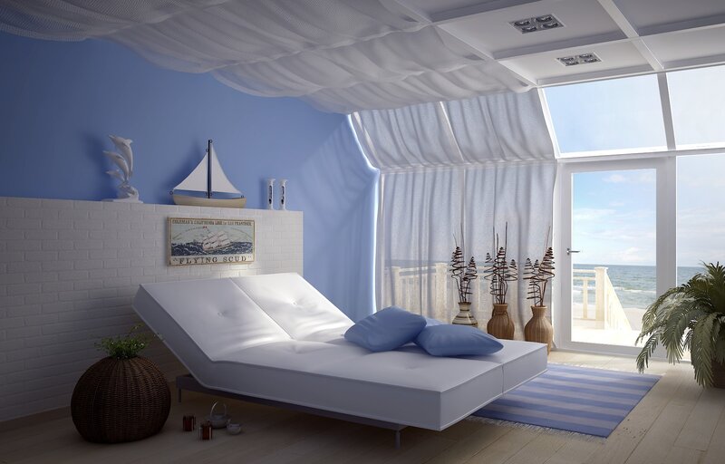 White Lounge Bed
