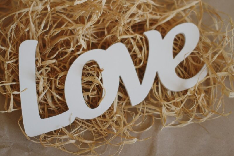 White Love Sign — Calm