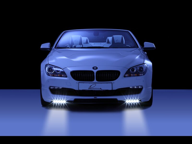 white luxury car front view