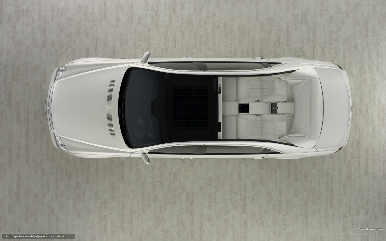white luxury car interior