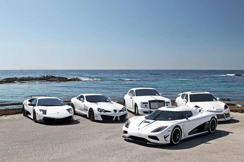 White Luxury Cars — Serene