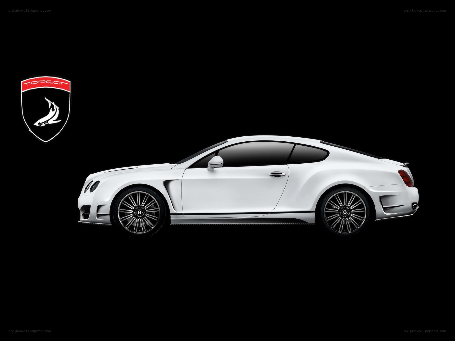 white luxury coupe