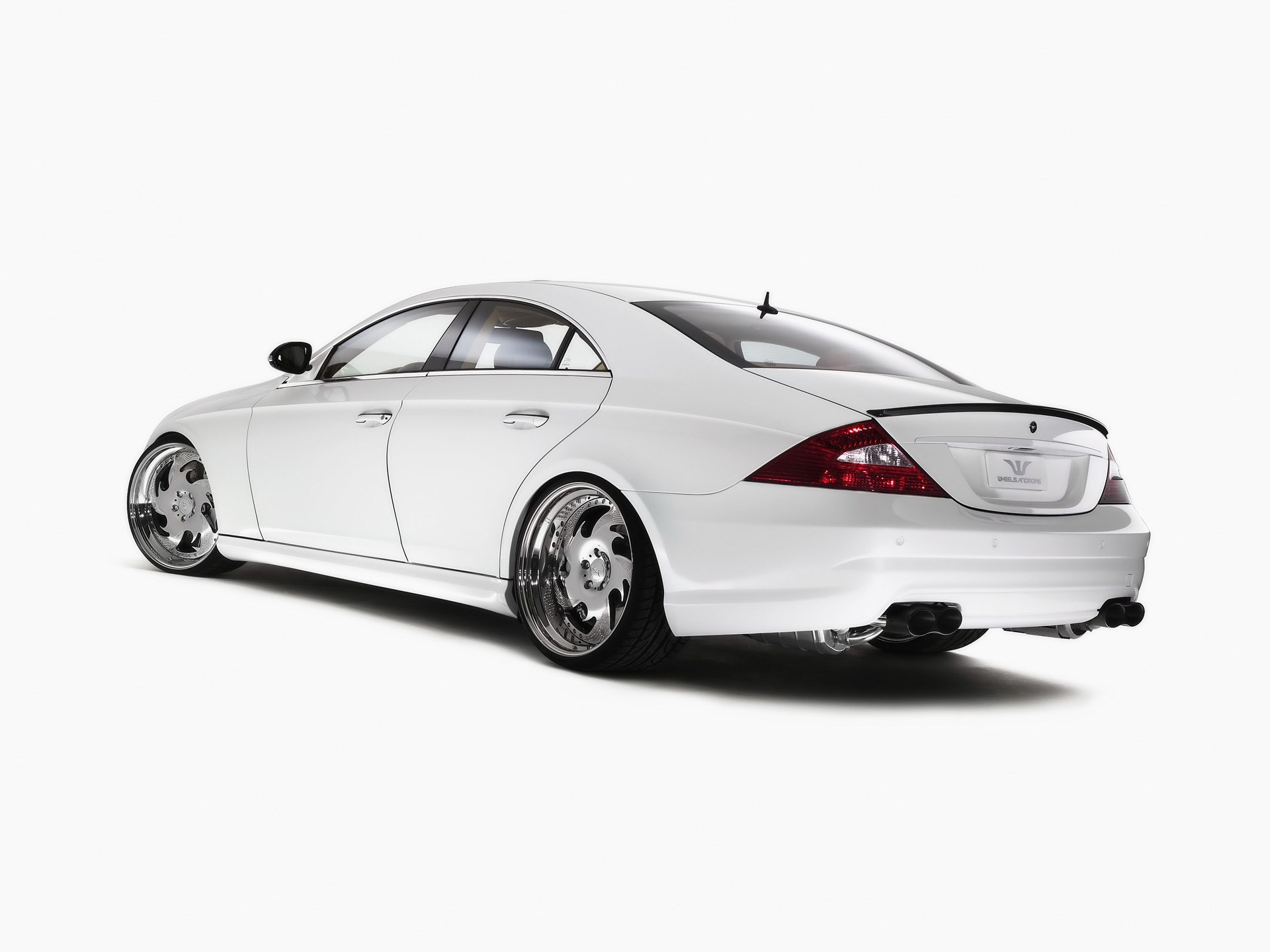 white luxury sedan