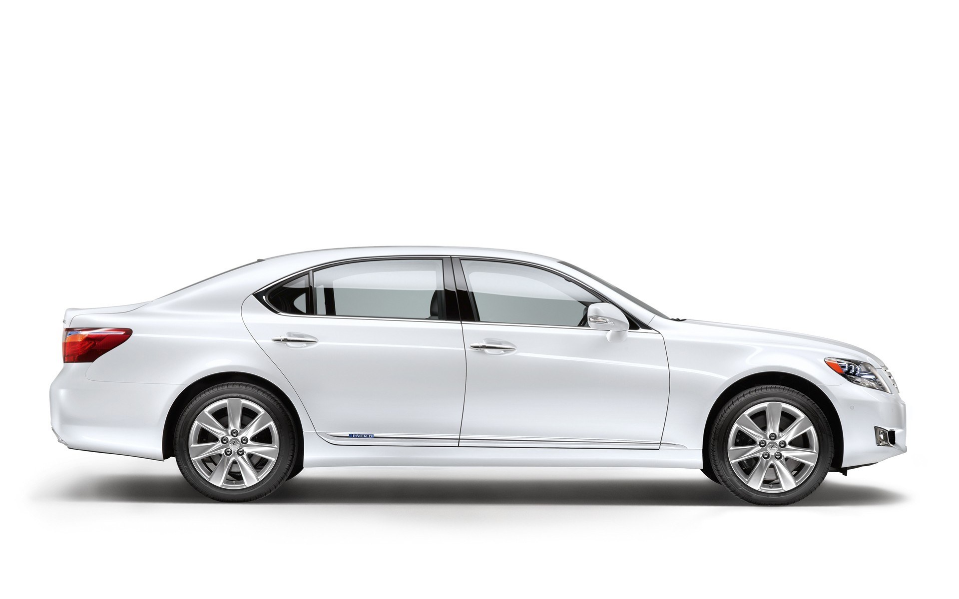 white luxury sedan car