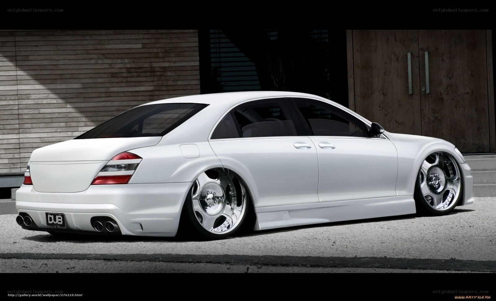 white luxury sedan car