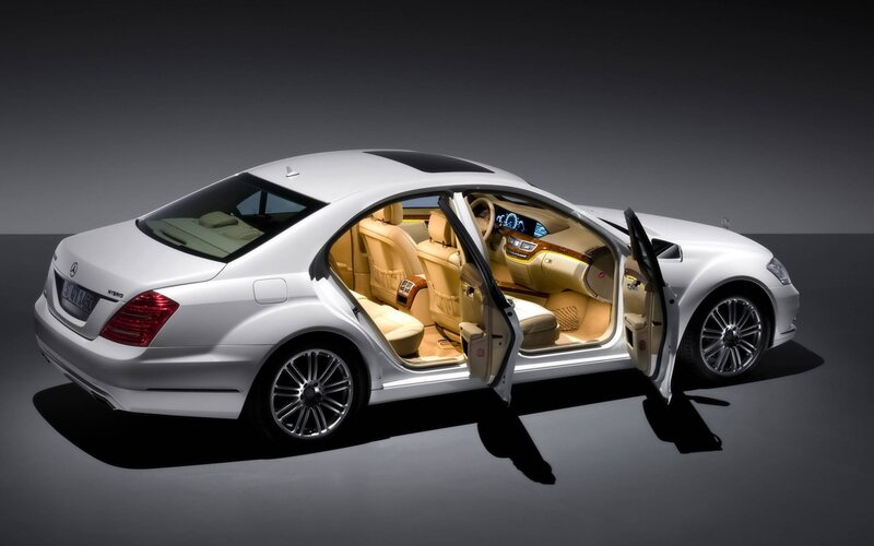 White Luxury Sedan — Dramatic, Photograph, Car Doors