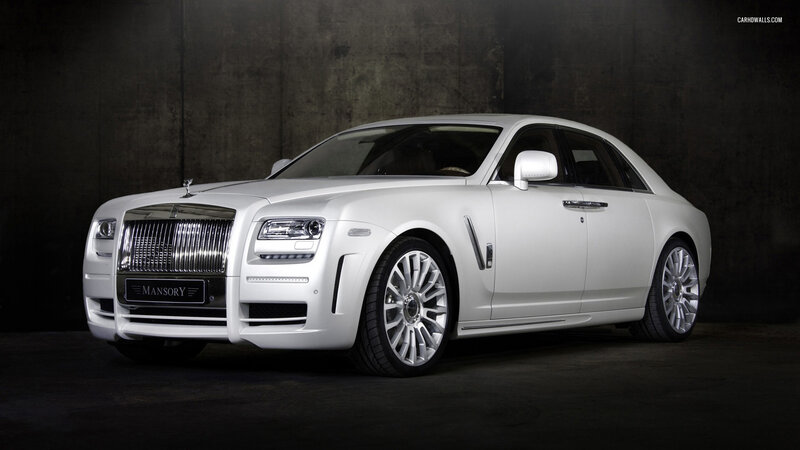 White Luxury Sedan — Dramatic, Photograph, Car, Grille