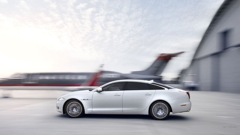 White Luxury Sedan — Silver, Dynamic