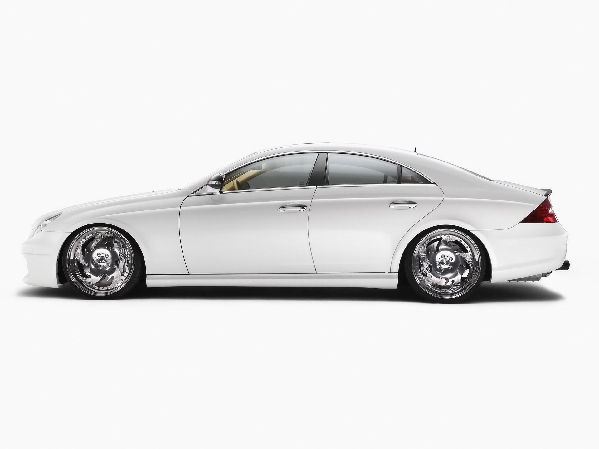 white luxury sedan