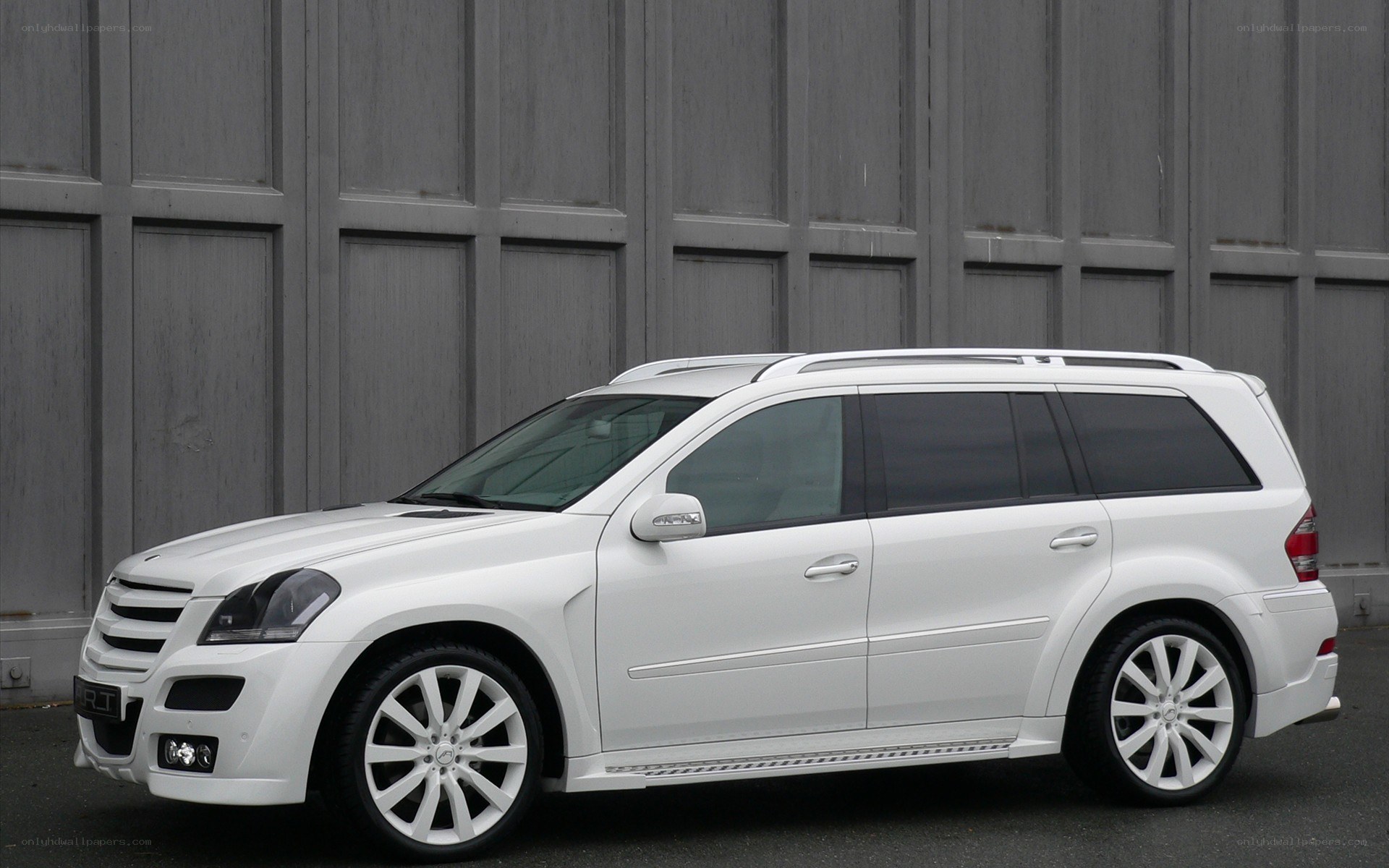 white luxury SUV