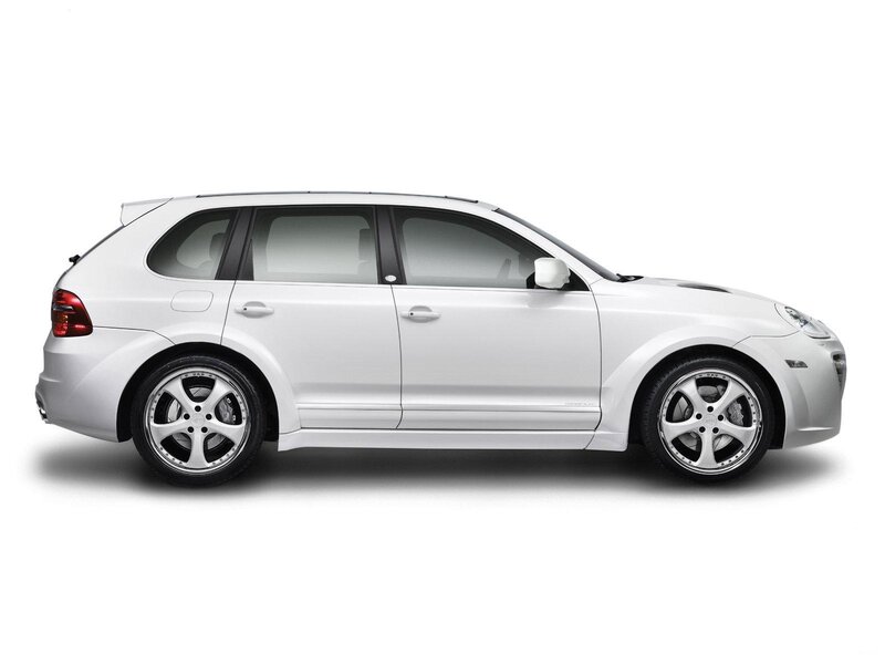 white luxury SUV