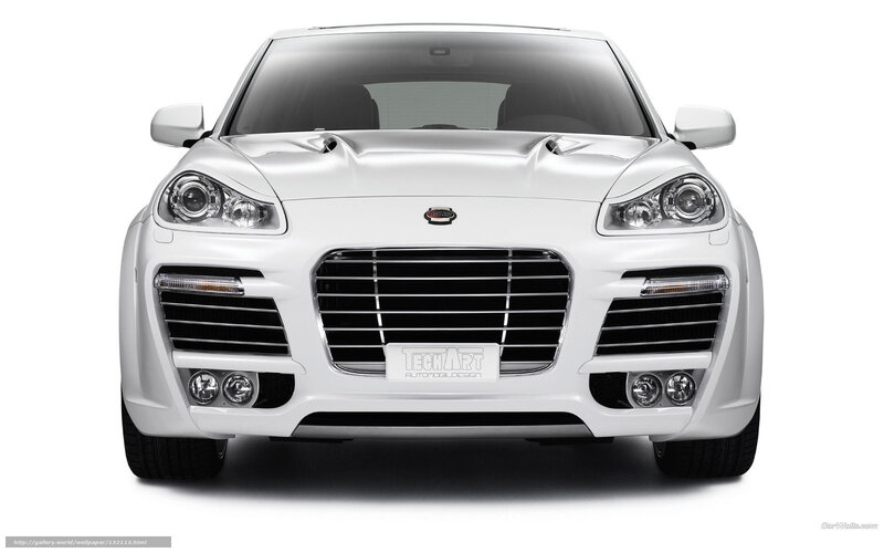 white luxury SUV front view