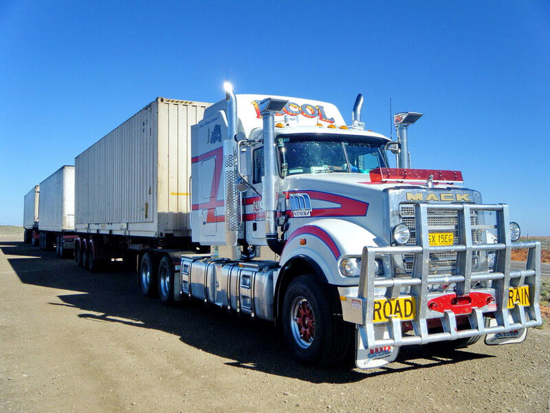 White Mack Semi-truck