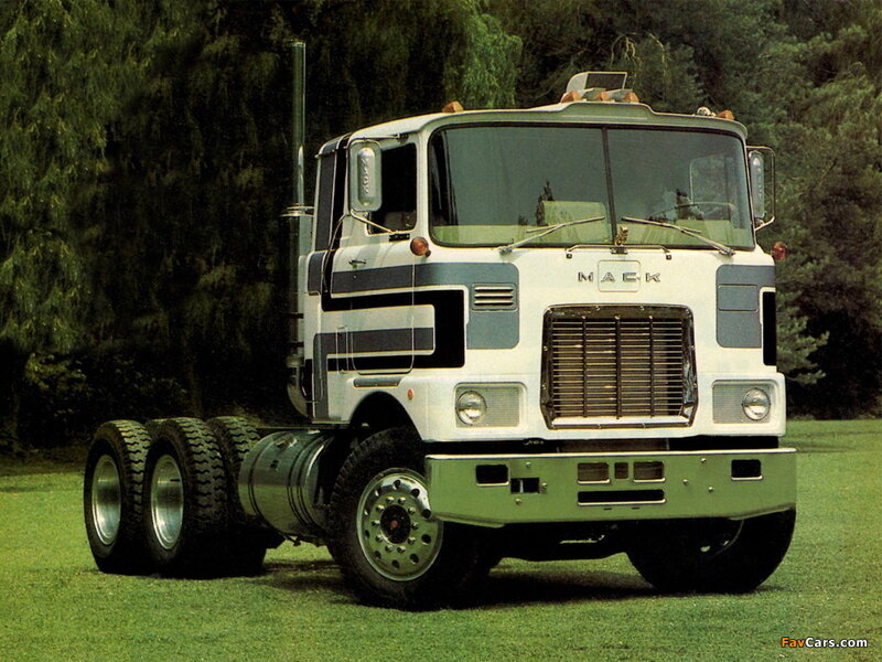 White Mack Truck