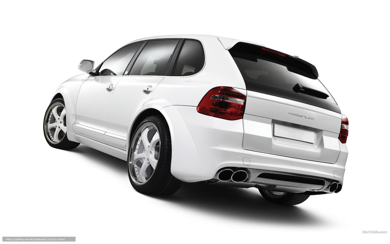 white magnum suv