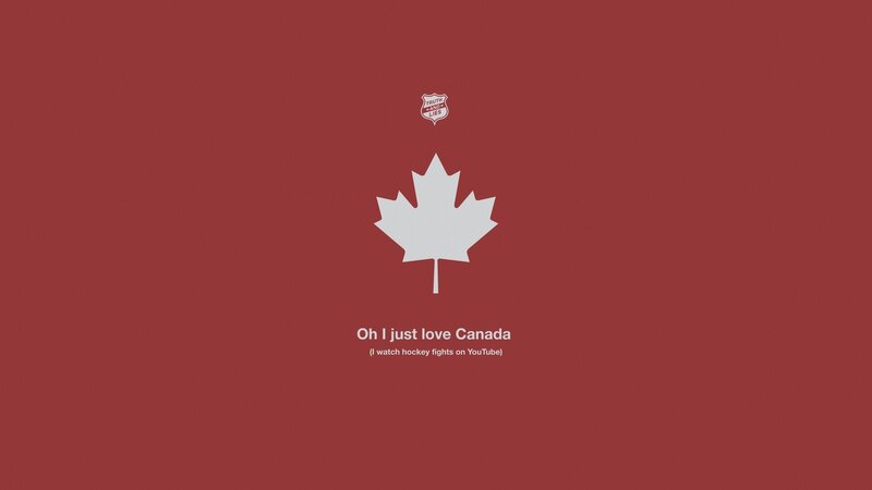 White Maple Leaf — Red