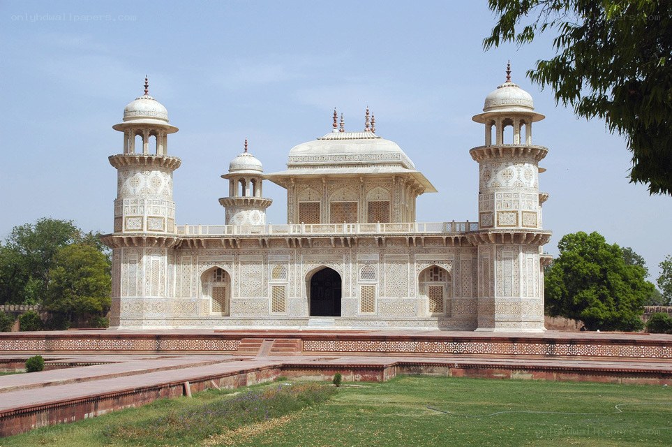 white marble mausoleum