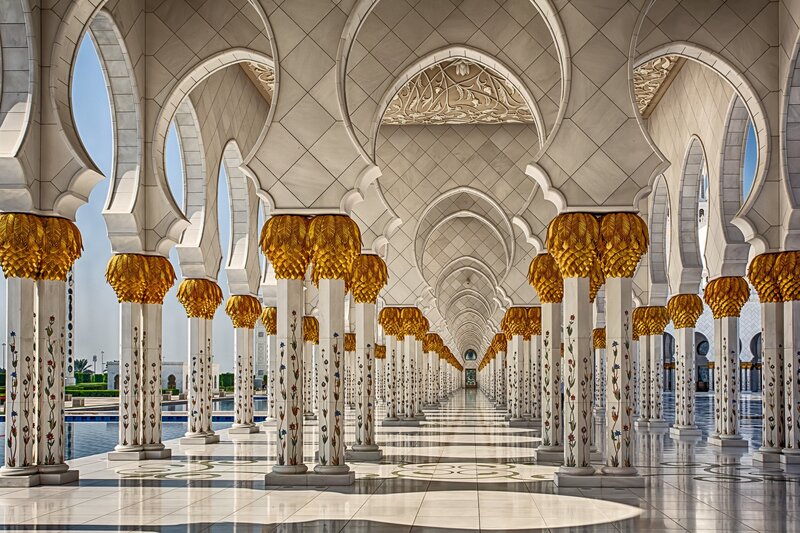 White Marble Pillars