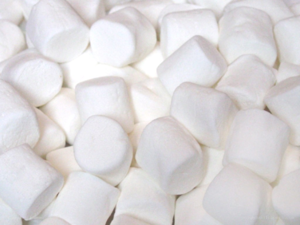 white marshmallows close-up