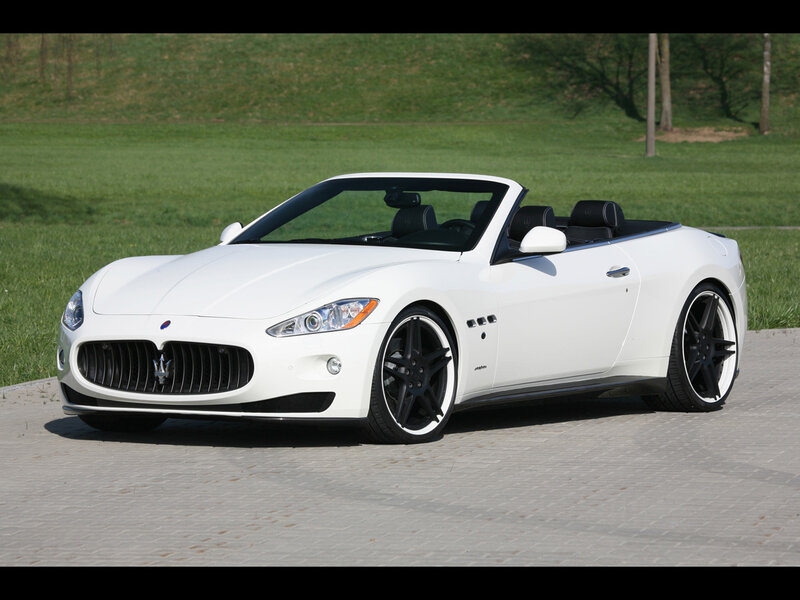 White Maserati Convertible — Serene