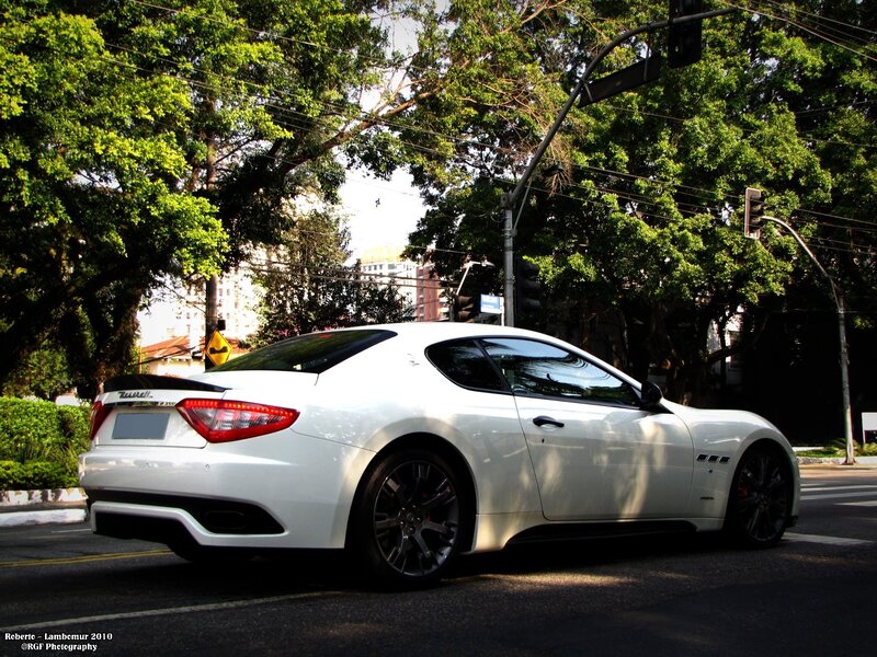 White Maserati GranTurismo — Dramatic, Afternoon