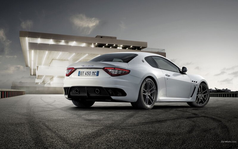 white maserati gt mc
