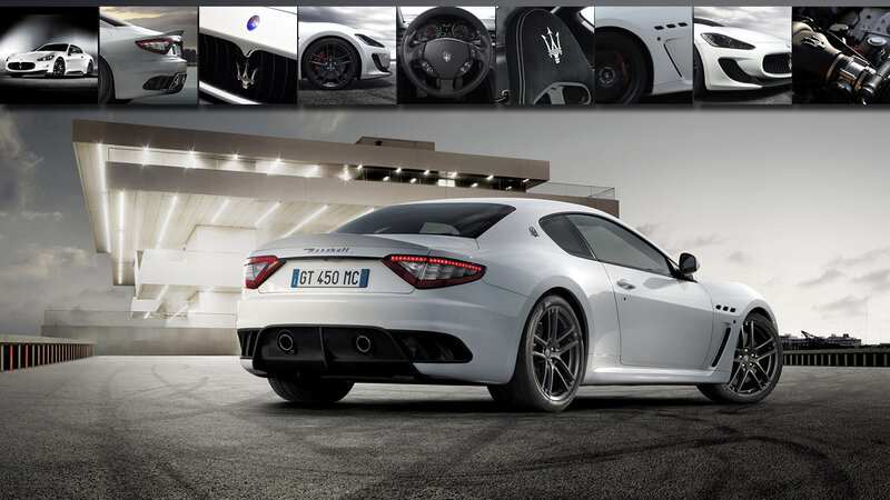 White Maserati GT450 MC — Dramatic
